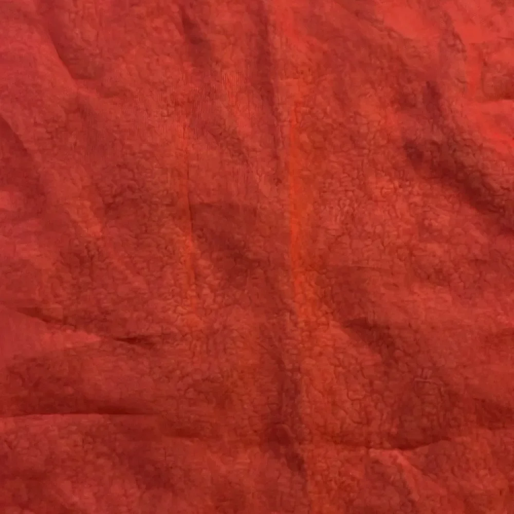 Sheer square red scarf aprox 26 x 26 inches